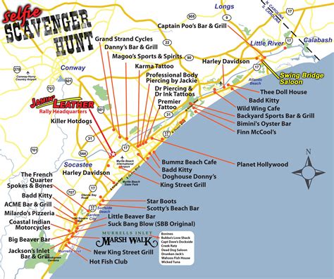 843-236-5403 Toll Free- 800-833-6337 . . Tourist map of myrtle beach